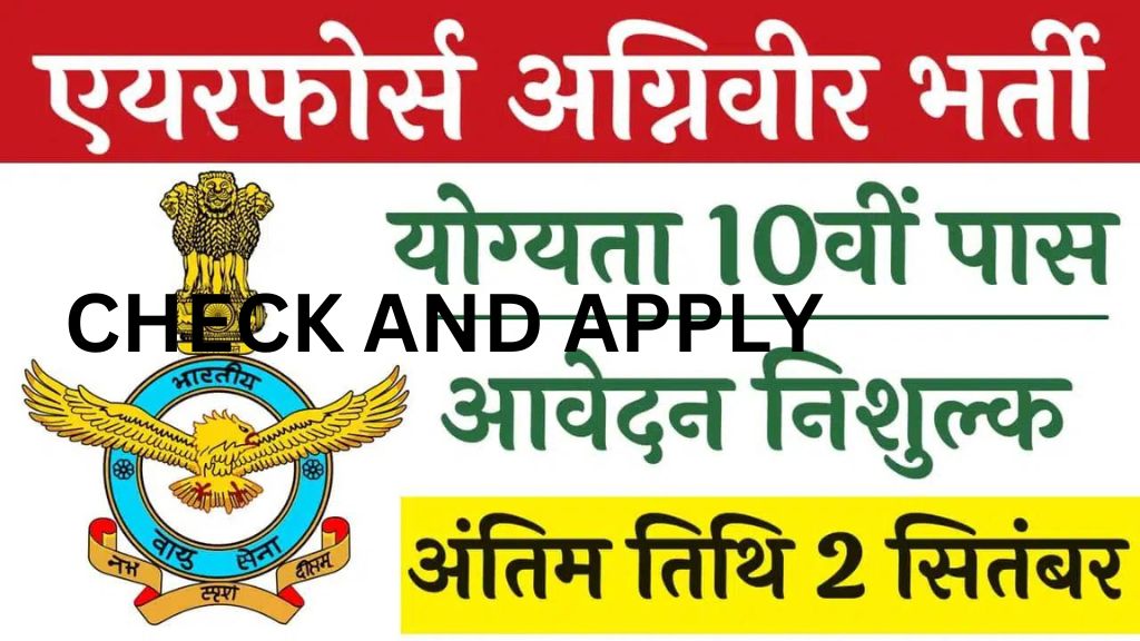 Air Force Agniveer New Vacancy 2024 | Indian Air Force Agniveer 10th Pass Recruitment