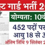 452 posts of Forest Guard Recruitment 2024 | 10th pass notification issued