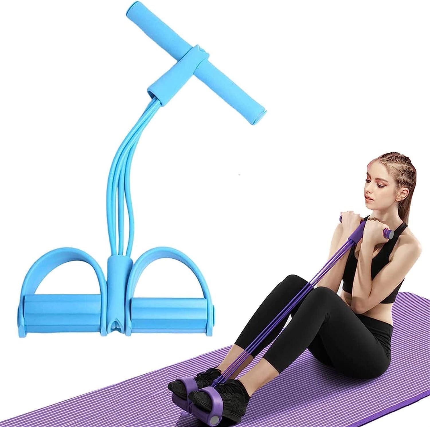 Mini Stepper Exercise Machine With Resistance Bands | Latera…