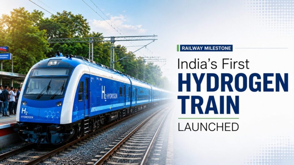 India Launches First Hydrogen Train in 2026 India Launches First Hydrogen Train in 2026