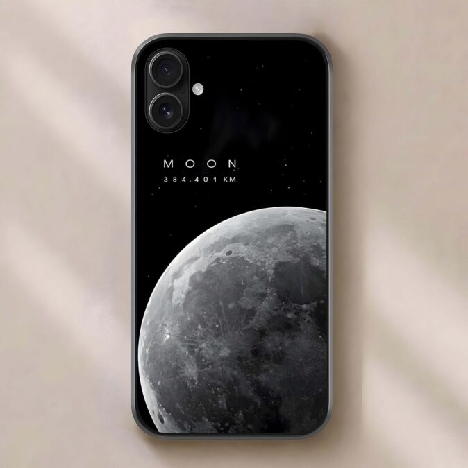 Back Covers for iPhone 16 Plus, Designer Tempered Glass Phone Case Moon Night Scenic Print Shockproof TPU Bumper Glossy Scratch Resistant Protective Cover for Women & Men,On Amazon India Back Covers for iPhone 16 Plus, Designer Tempered Glass Phone Case Moon Night Scenic Print Shockproof TPU Bumper Glossy Scratch Resistant Protective Cover for Women & Men,On Amazon India