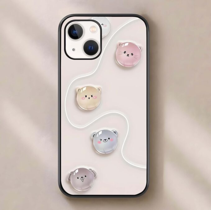 Back Cover for iPhone 14, Designer Tempered Glass Phone Case Cute Puppies Print Shockproof TPU Bumper Glossy Scratch Resistant Protective Cover for Women & Men,On Amazon India Back Cover for iPhone 14, Designer Tempered Glass Phone Case Cute Puppies Print Shockproof TPU Bumper Glossy Scratch Resistant Protective Cover for Women & Men,On Amazon India
