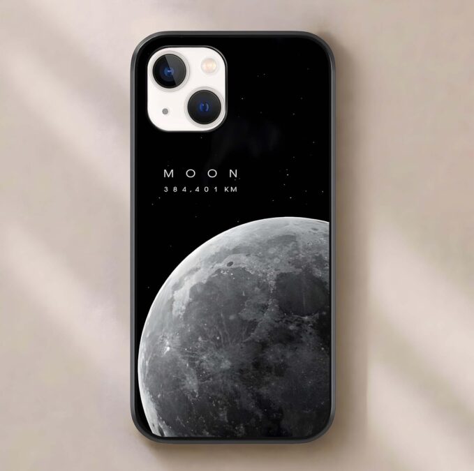 Back Cover for iPhone 14, Designer Tempered Glass Phone Case Moon Night Scenic Print Shockproof TPU Bumper Glossy Scratch Resistant Protective Cover for Women & Men,On Amazon India Back Cover for iPhone 14, Designer Tempered Glass Phone Case Moon Night Scenic Print Shockproof TPU Bumper Glossy Scratch Resistant Protective Cover for Women & Men,On Amazon India