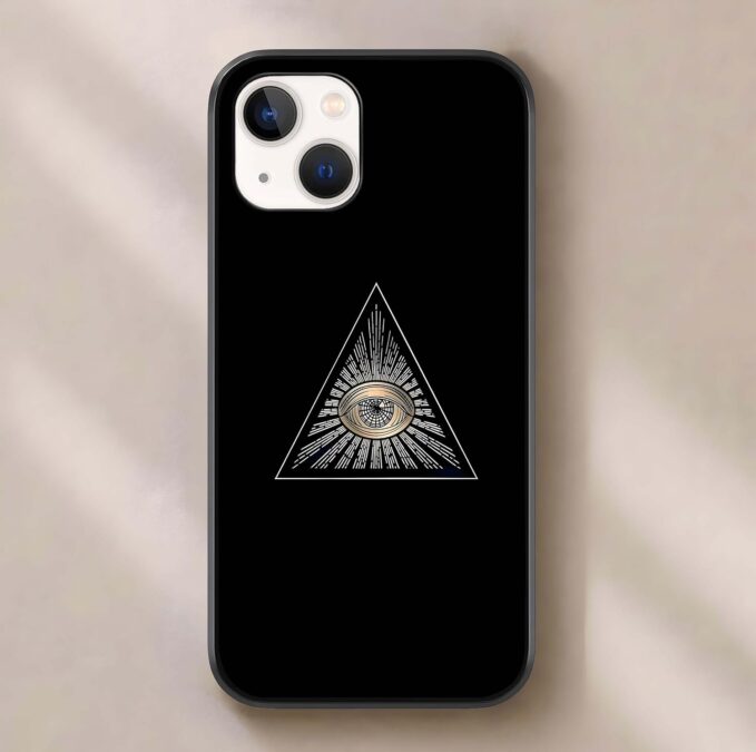 Back Cover for iPhone 14, Designer Tempered Glass Phone Case Mystic Eye Symbol Print Shockproof TPU Bumper Glossy Scratch Resistant Protective Cover for Women & Men,On Amazon India Back Cover for iPhone 14, Designer Tempered Glass Phone Case Mystic Eye Symbol Print Shockproof TPU Bumper Glossy Scratch Resistant Protective Cover for Women & Men,On Amazon India