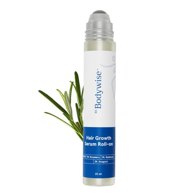 Be Bodywise Rosemary Hair Growth Serum (Roll On) | 3% Redensyl & 2% Anagain | Hair fall control serum for Women & Men | Promotes Hair Growth & Stimulates Hair Follicles | For All Hair Types | 25ml Be Bodywise Rosemary Hair Growth Serum (Roll On) | 3% Redensyl & 2% Anagain | Hair fall control serum for Women & Men | Promotes Hair Growth & Stimulates Hair Follicles | For All Hair Types | 25ml