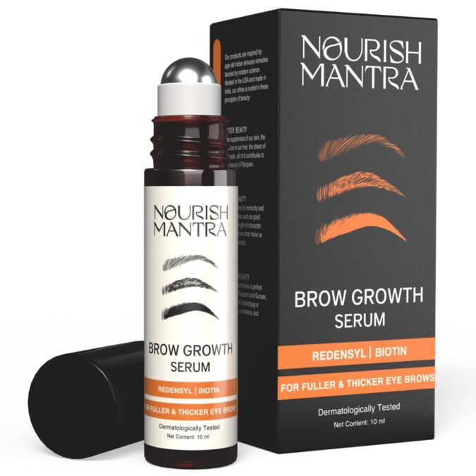 Nourish Mantra Brow Growth Serum | eyelash serum for Brow an… Nourish Mantra Brow Growth Serum | eyelash serum for Brow an…