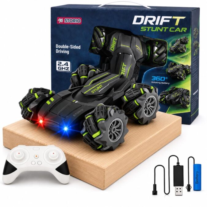 Storio RC Car 4×4 Drifting Car for Kids & Adult | Remote Control Car Toy | High Speed Remote Racing Cars for Boys 7-14 Years | Double Sided Driving | 360° Rotation Storio RC Car 4×4 Drifting Car for Kids & Adult | Remote Control Car Toy | High Speed Remote Racing Cars for Boys 7-14 Years | Double Sided Driving | 360° Rotation
